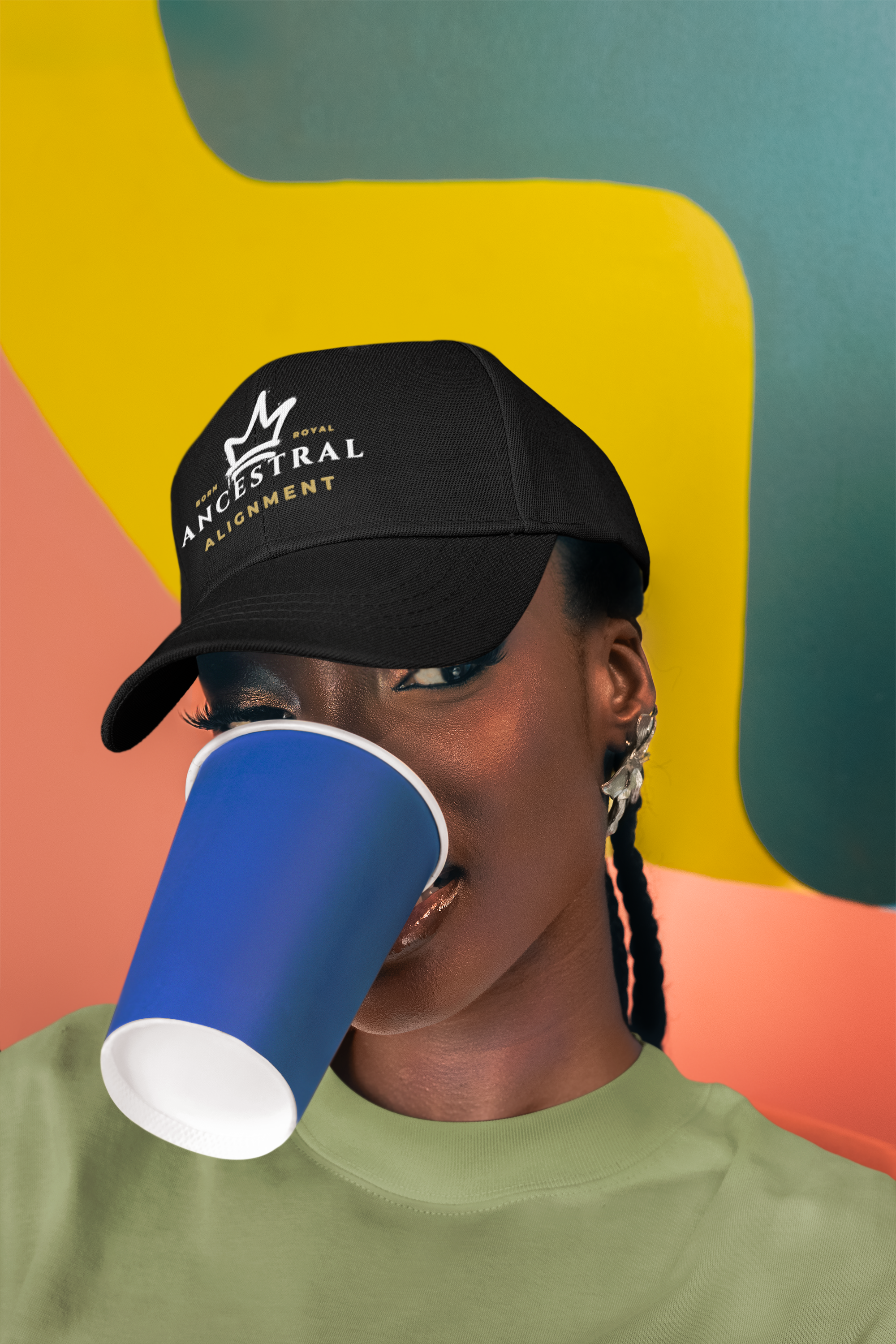 Ancestral Alignment Garment washed baseball cap