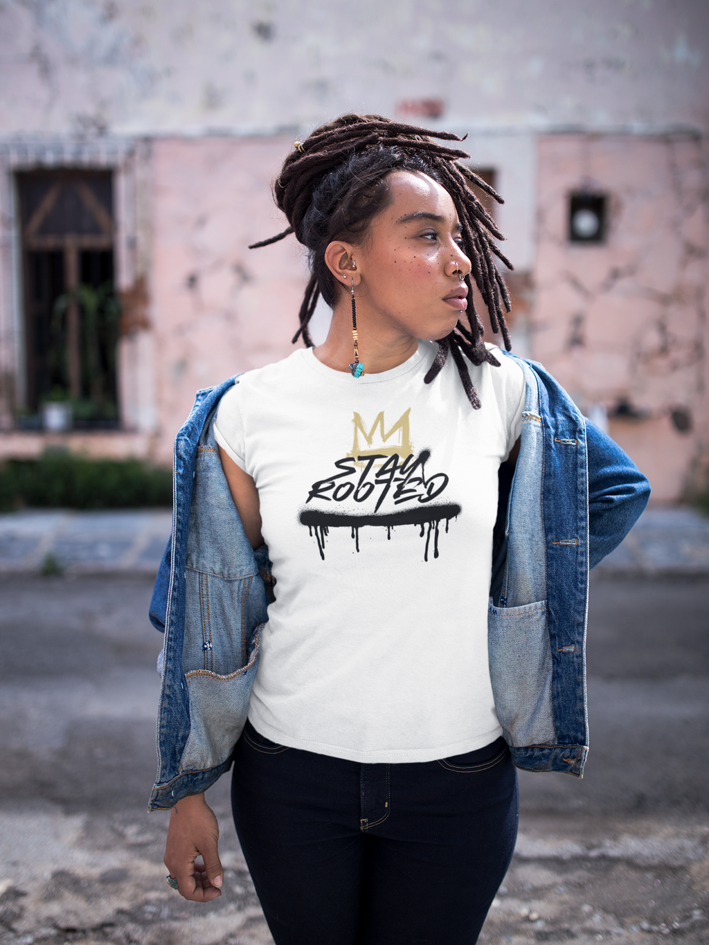 Stay Rooted Graffiti Women's Relaxed T-Shirt
