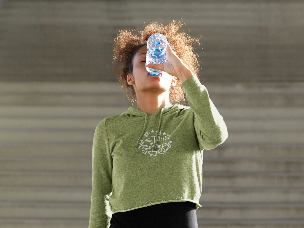 Stay Rooted Crop Hoodie