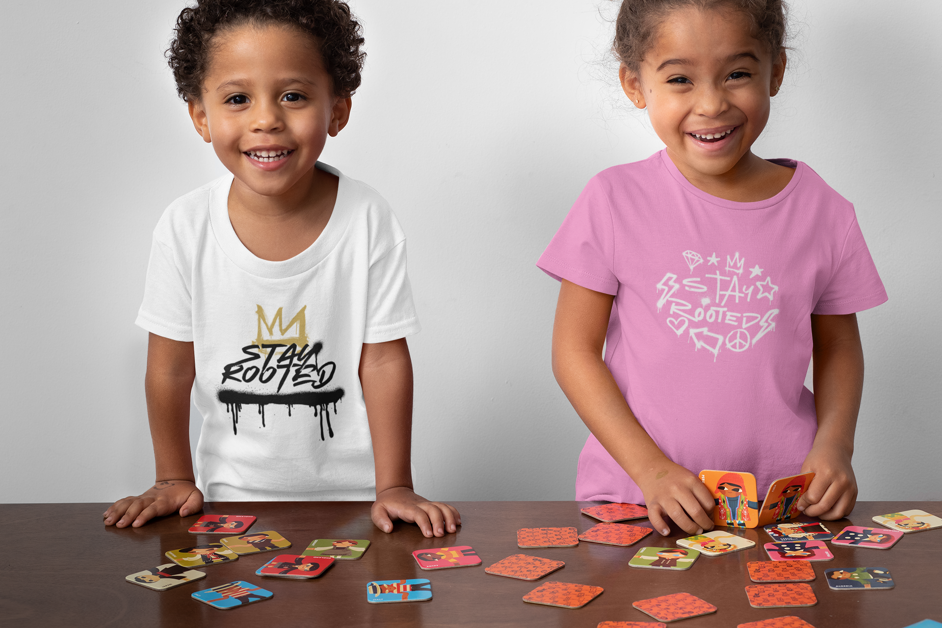 Stay Rooted Graffiti Youth Short Sleeve T-Shirt